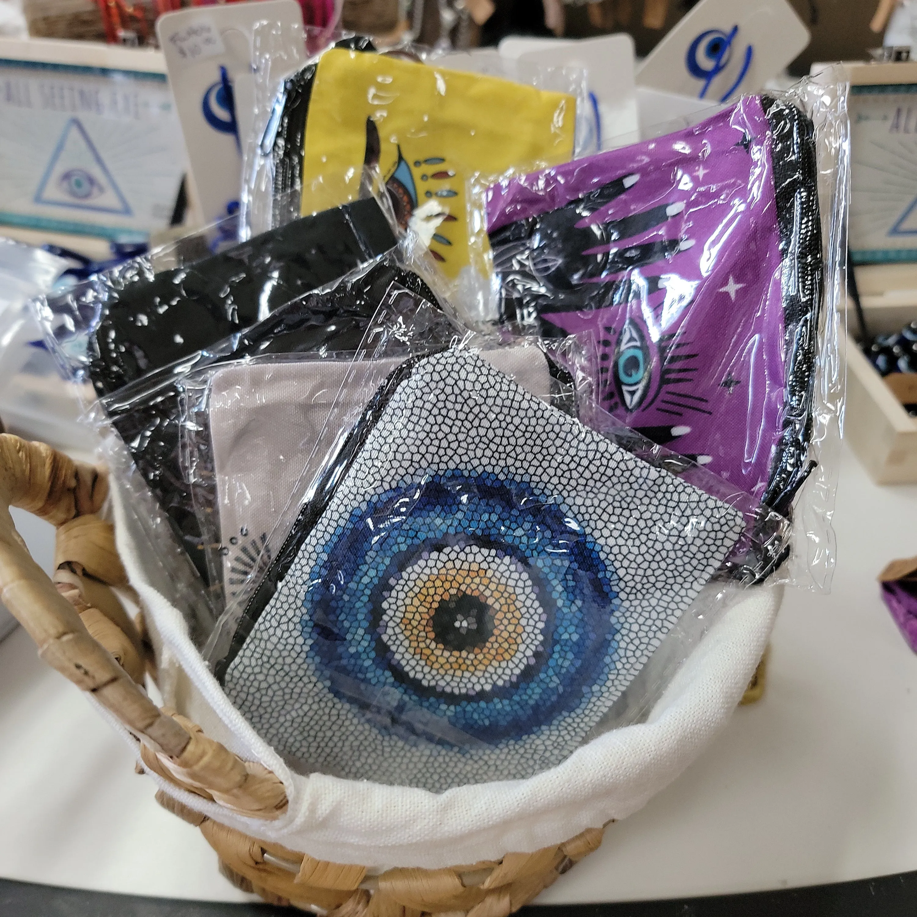 Evil Eye Boho Small Pouch / Coin Purse