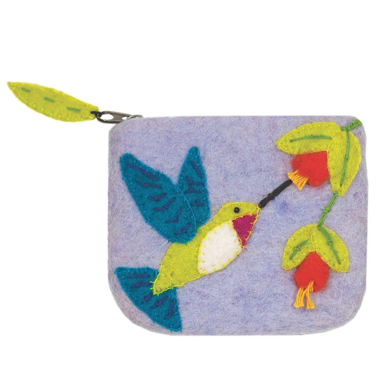 Felt Coin Purse - Hummingbird - Wild Woolies (P)