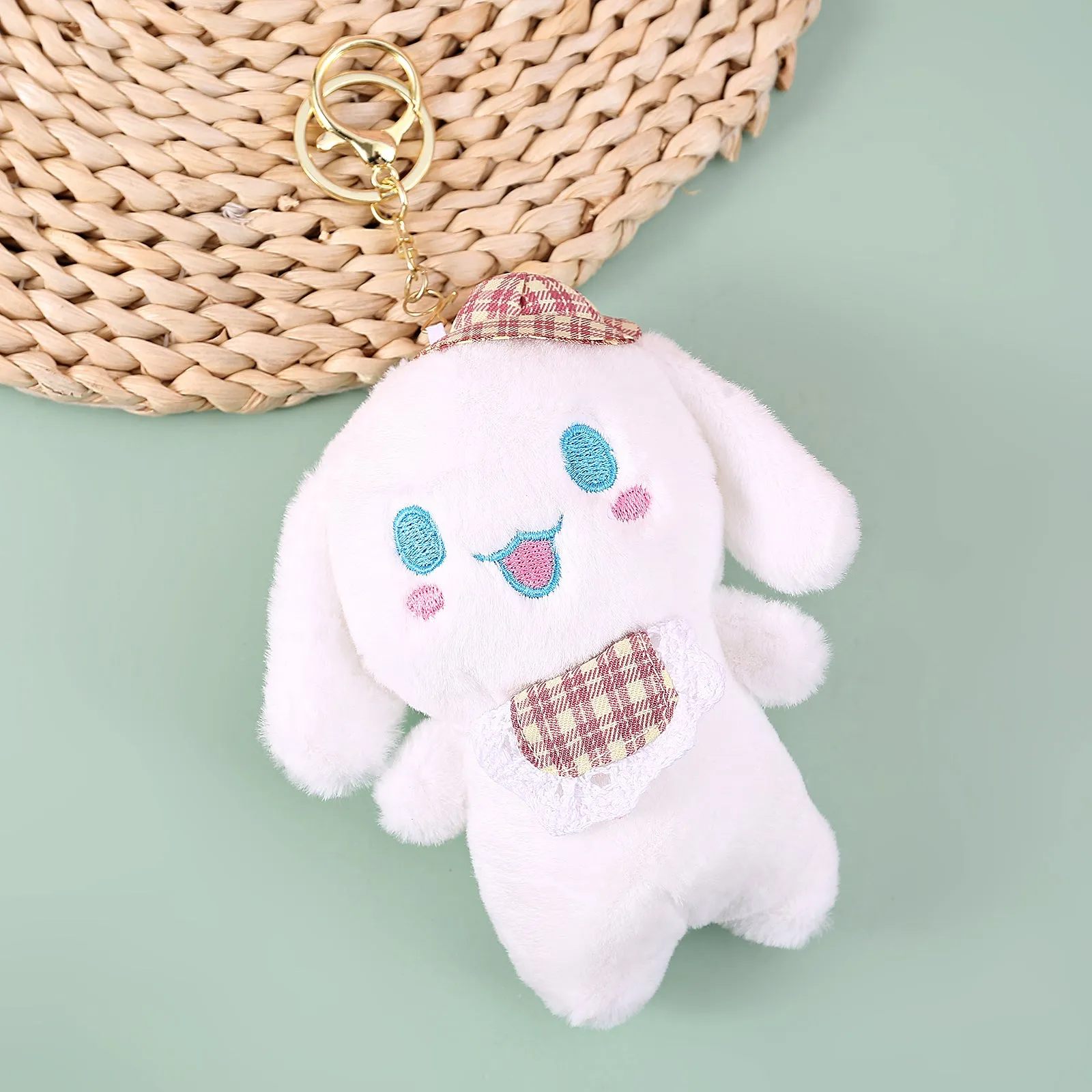 Flying Bunny Soft-Toy Keychain.