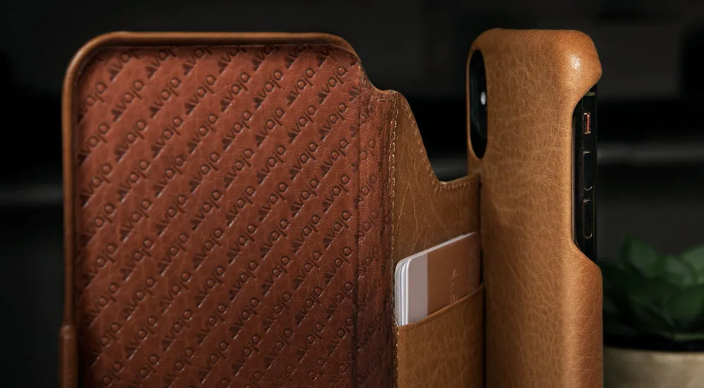 Folio Wallet Stand iPhone Xs Max Leather Case