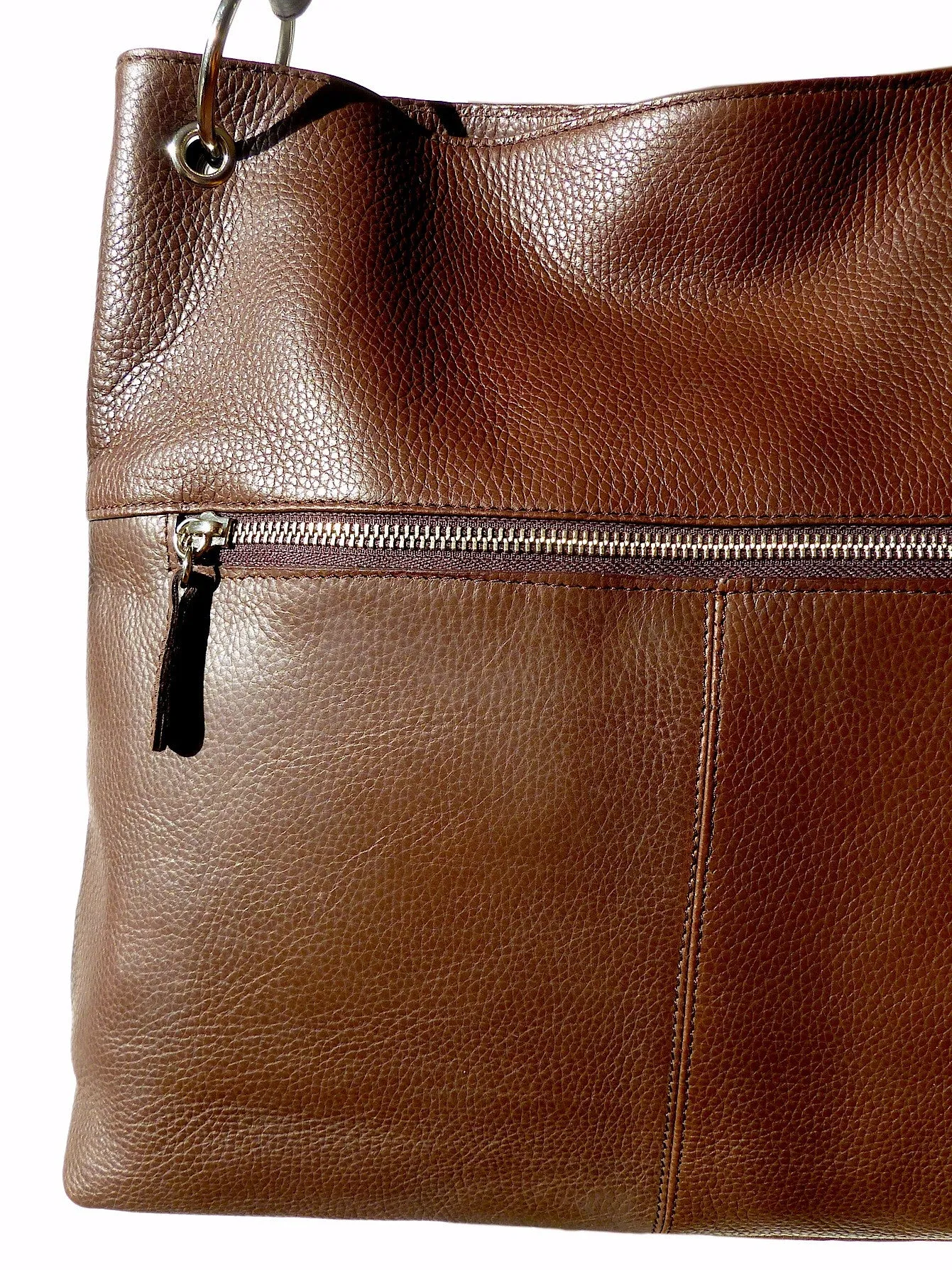 Gapock X Crossbody Bag Pebble Grain Leather Black