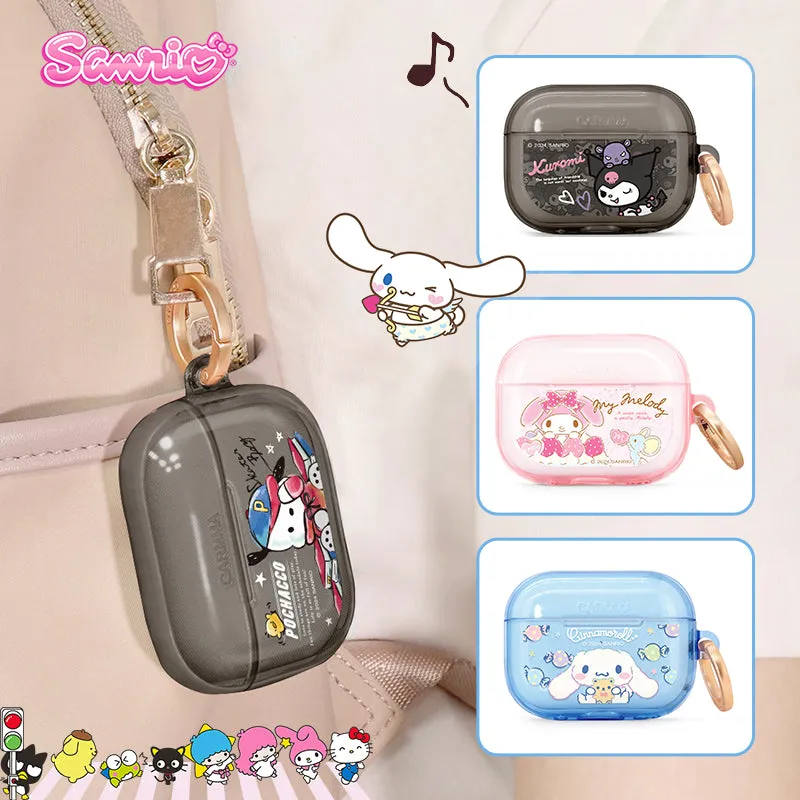 GARMMA Sanrio Characters Apple AirPods Pro 2/1 Charging Case Cover with Metal Hook