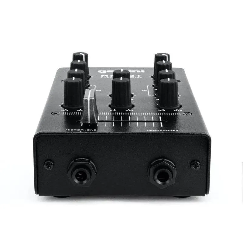 Gemini MM1BT 2-Channel Professional Analog DJ Mixer With Bluetooth Input- Dispatch within 3-4 Business Days