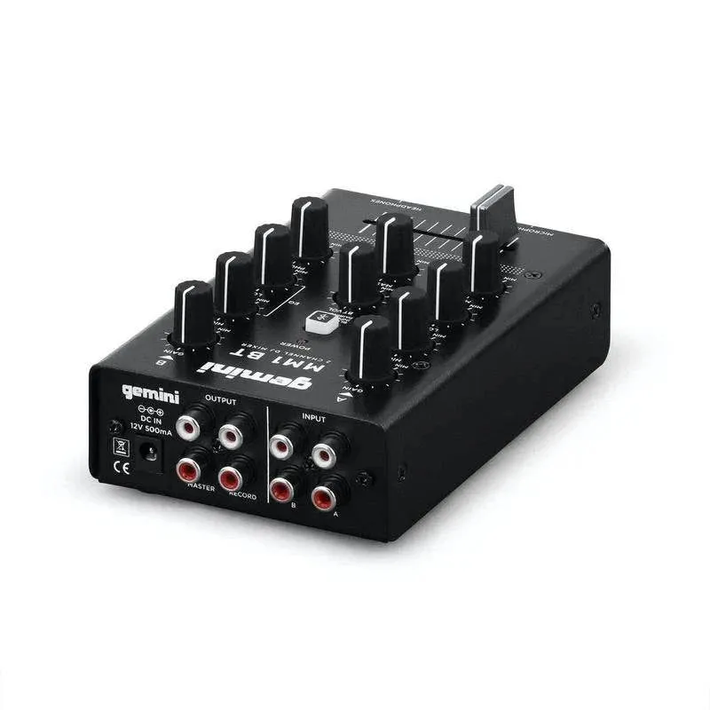 Gemini MM1BT 2-Channel Professional Analog DJ Mixer With Bluetooth Input- Dispatch within 3-4 Business Days