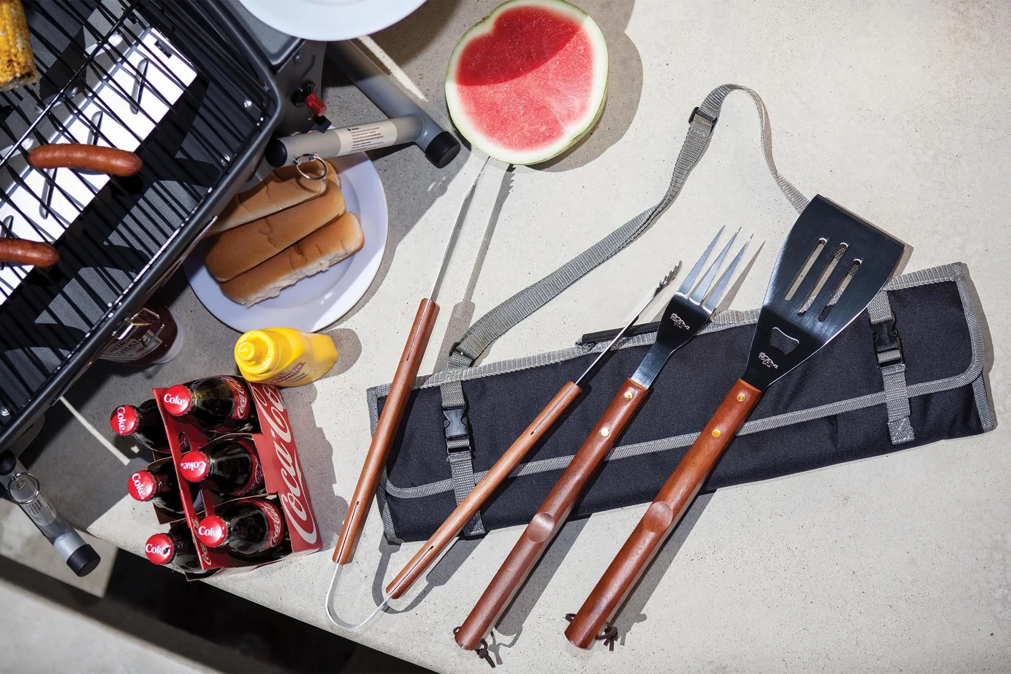 Green Bay Packers - 3-Piece BBQ Tote & Grill Set