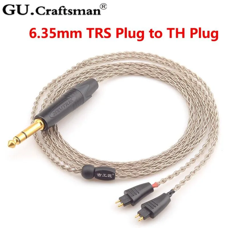 GUCraftsman 6N Silver TH610 TH900 MK2 TH909 2.5/4.4/XLR Balance Headphone Upgrade Cable