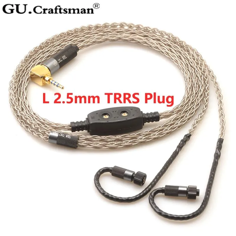 GUCraftsman 8-core Silver Upgrade Cables for Jerry Harvey JH24 AKR03 AKR02 JH16 JH13 V3 ROXANNE II layla Roxanne