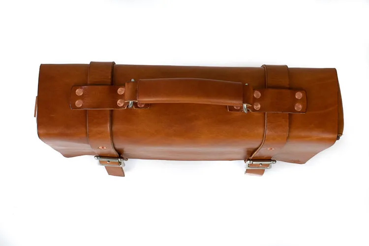 H B LEATHER BAG | CLASSIC BUCK BROWN LEATHER BAG