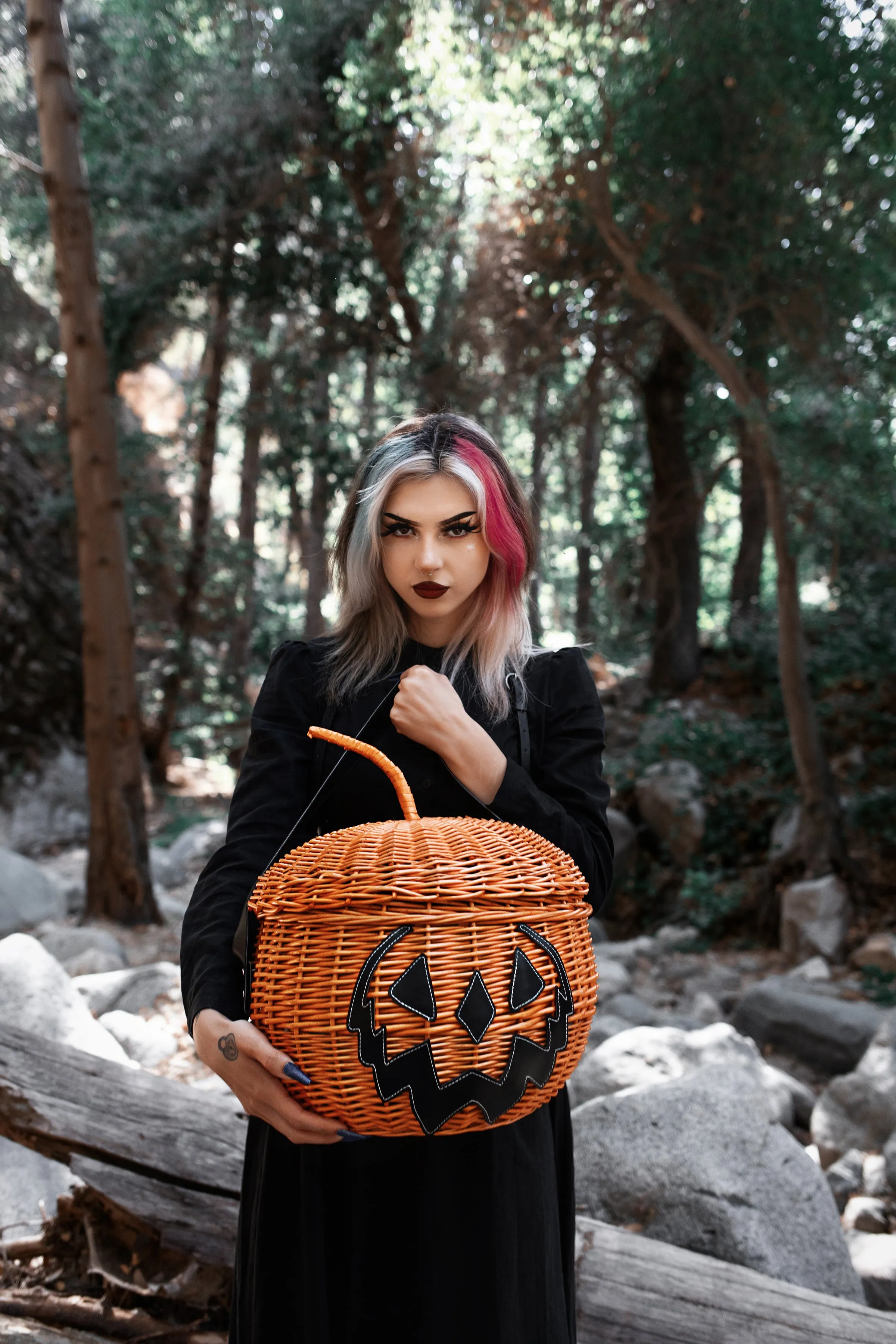 Haunted Hallows Picnic Basket (Orange)