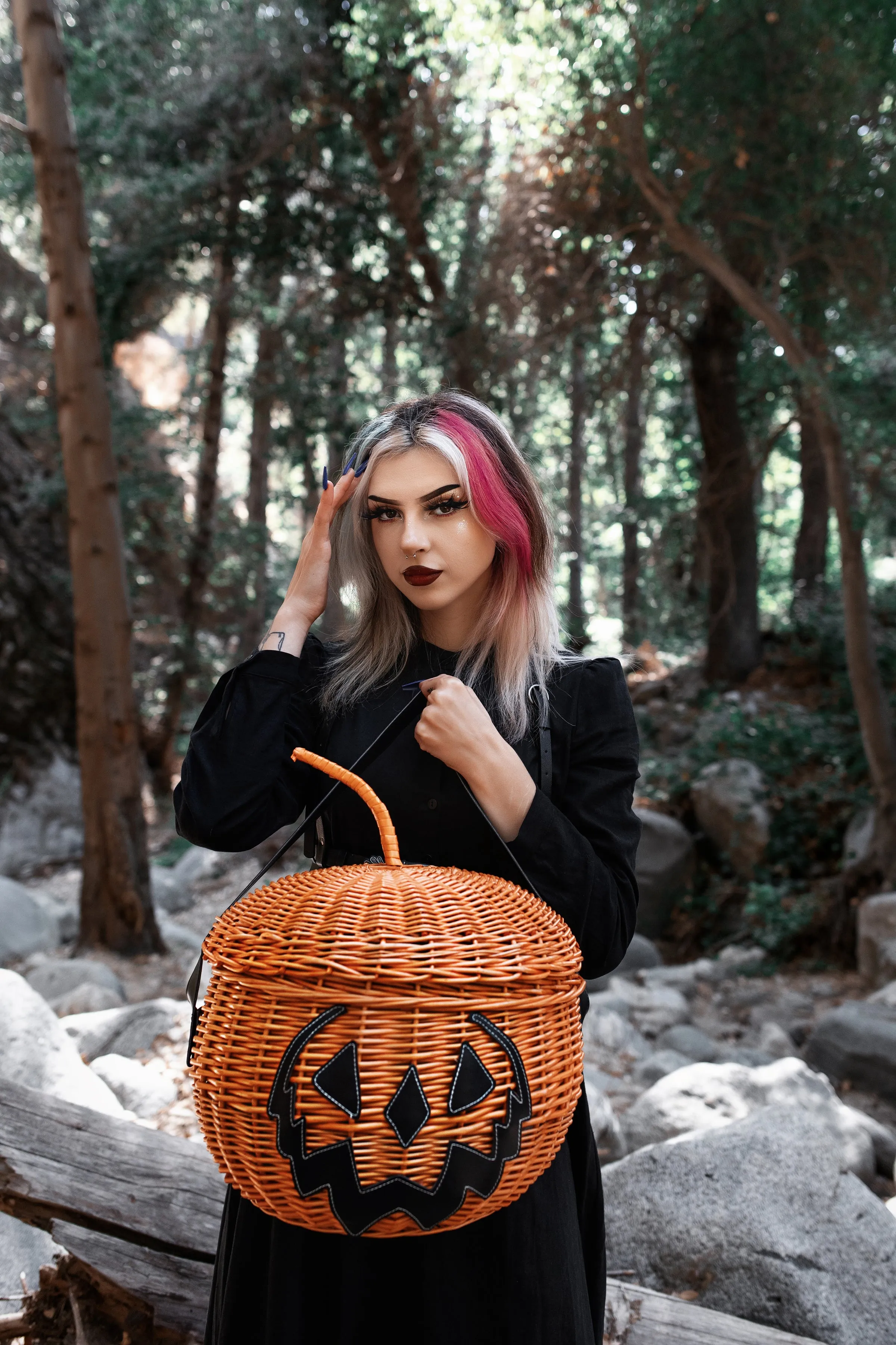 Haunted Hallows Picnic Basket (Orange)