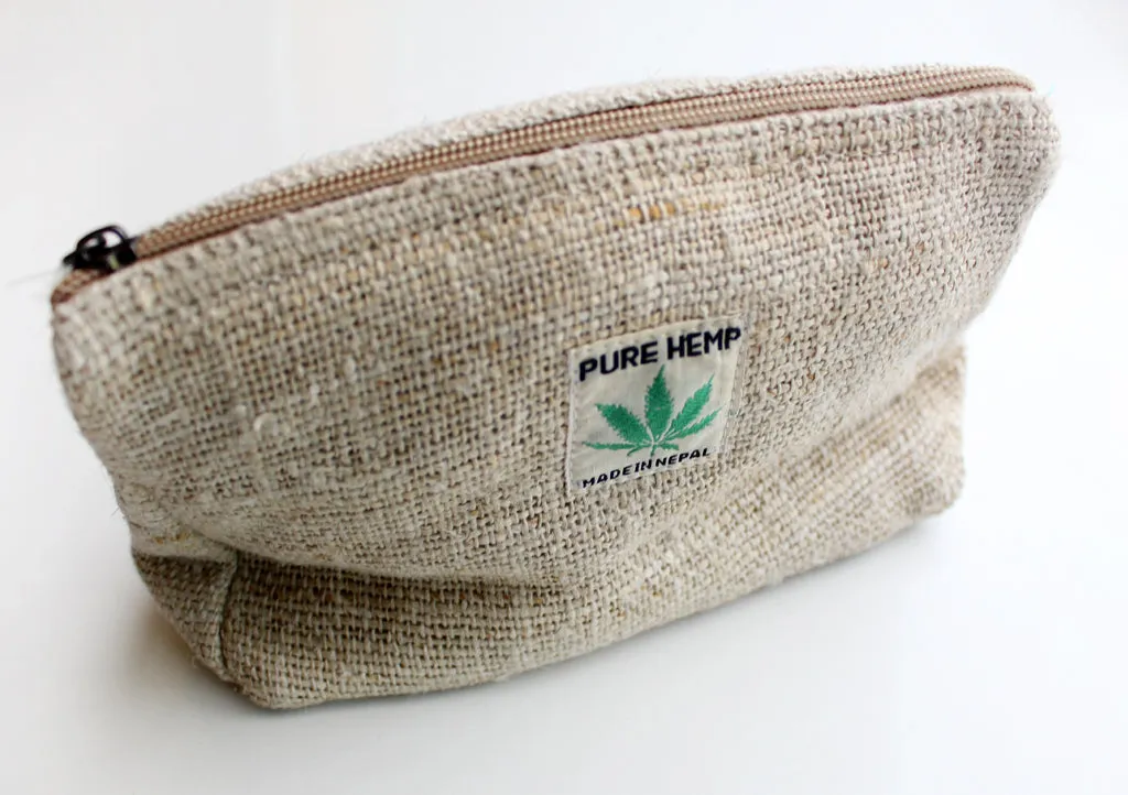 Hemp Money/Cosmetics Zipper Clutch Purse