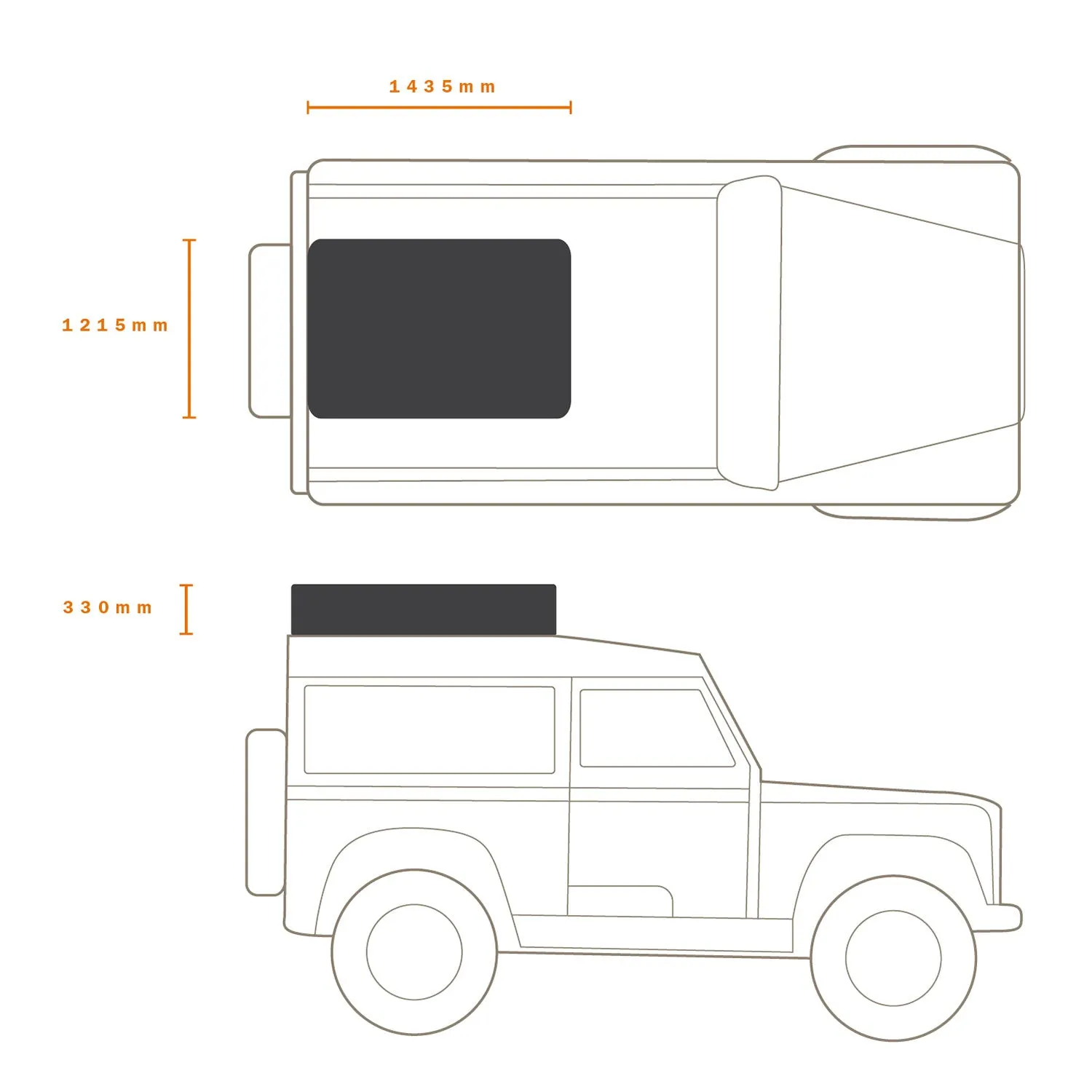 HI-VIEW 1400 ROOF TOP TENT