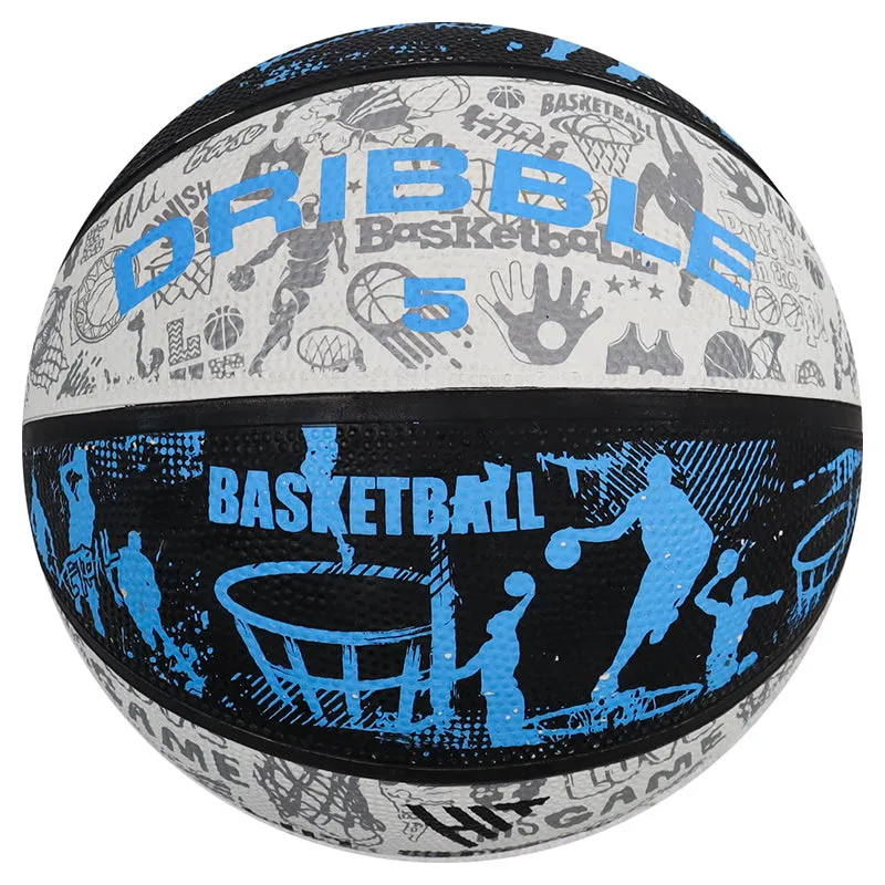 Hit Sport Basketball (10 Pack with Carry Bag) | Size 5 (Blue)