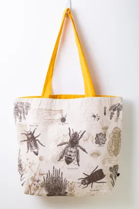 Honey Bee Canvas Shoulder Tote