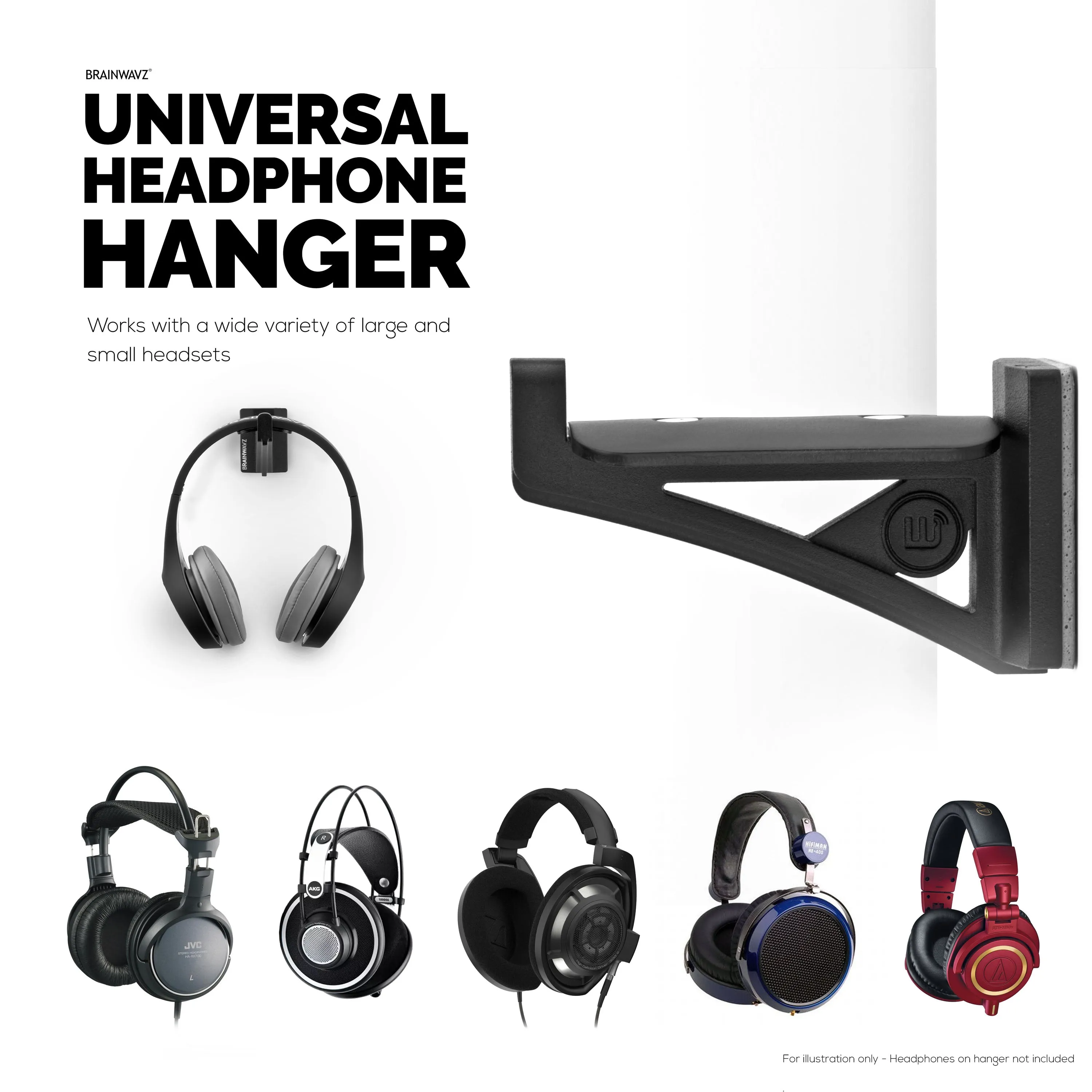 Hooka - The All Metal Headphone Hanger Stand