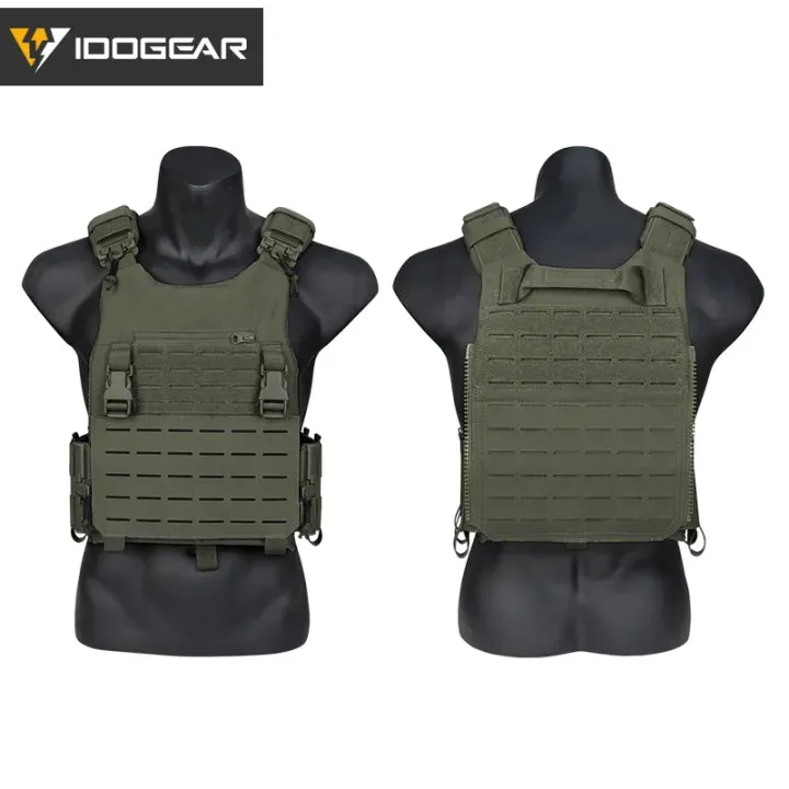 IDOGEAR LSR Tactical Plate Carrier Camouflage Vest & EVA Tactical Plates Set