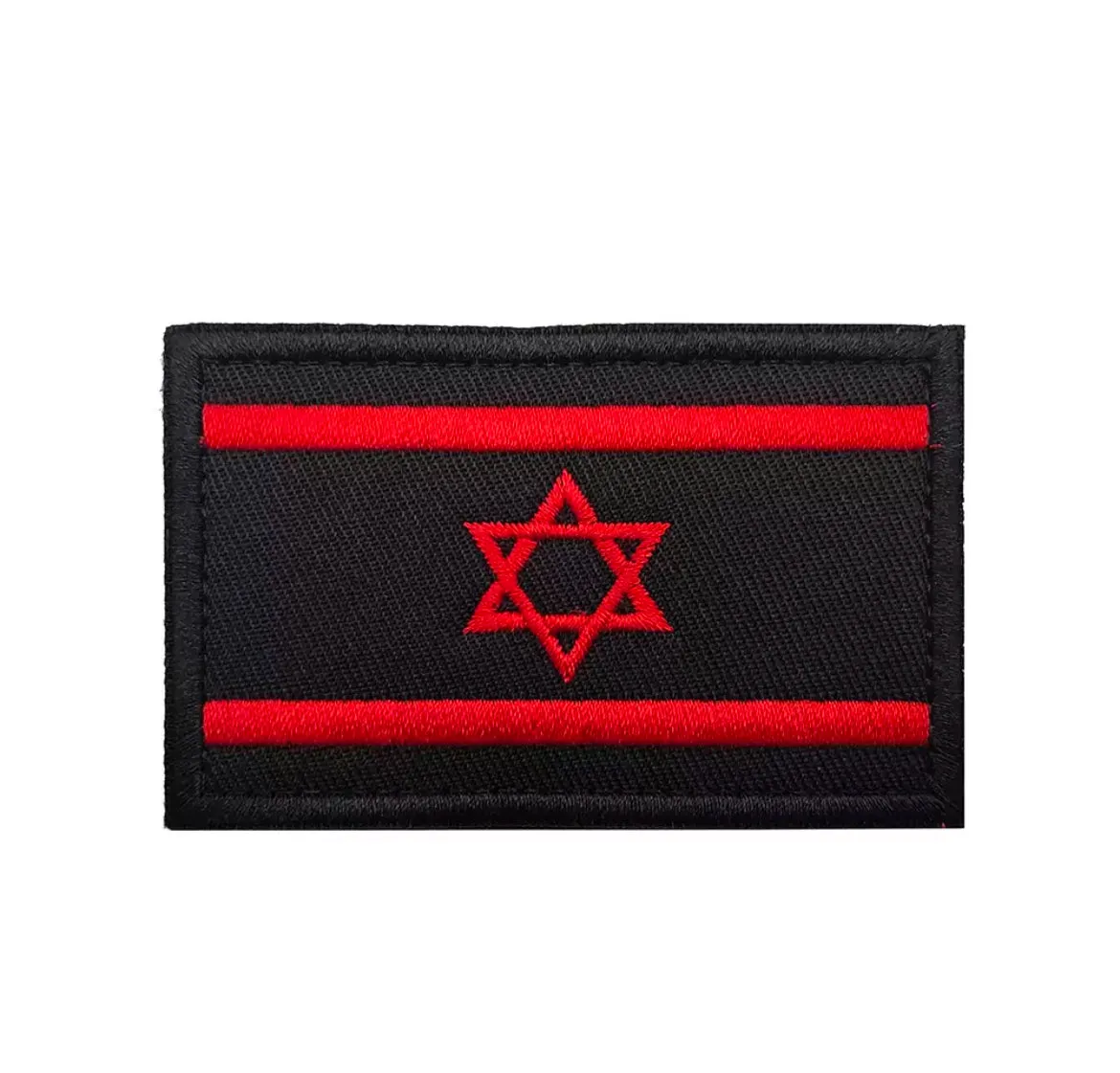 Israel Flag Tactical Military Armband Patch Embroidered Moral Jewish Star of David Sew On Israeli National Emblem Country's Flag Patches (White)