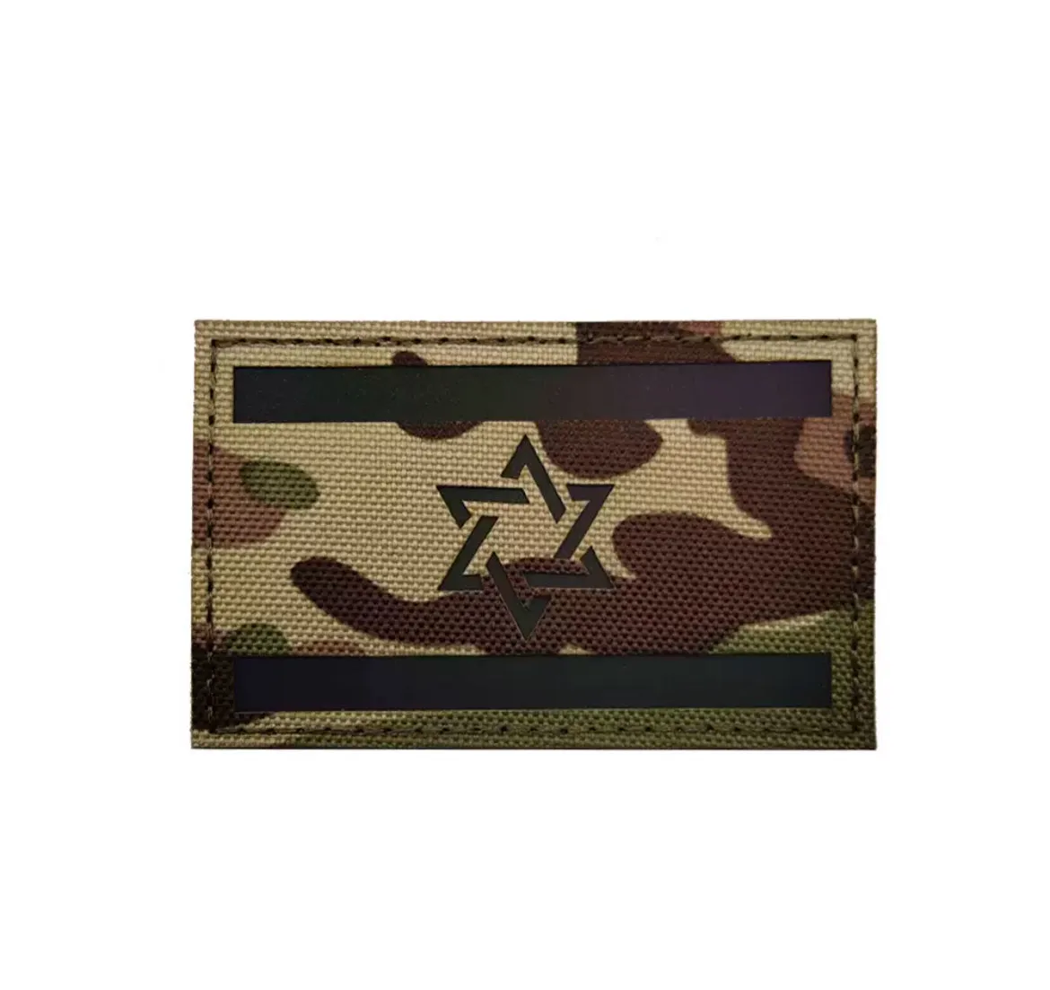 Israel Flag Tactical Military Armband Patch Embroidered Moral Jewish Star of David Sew On Israeli National Emblem Country's Flag Patches (White)