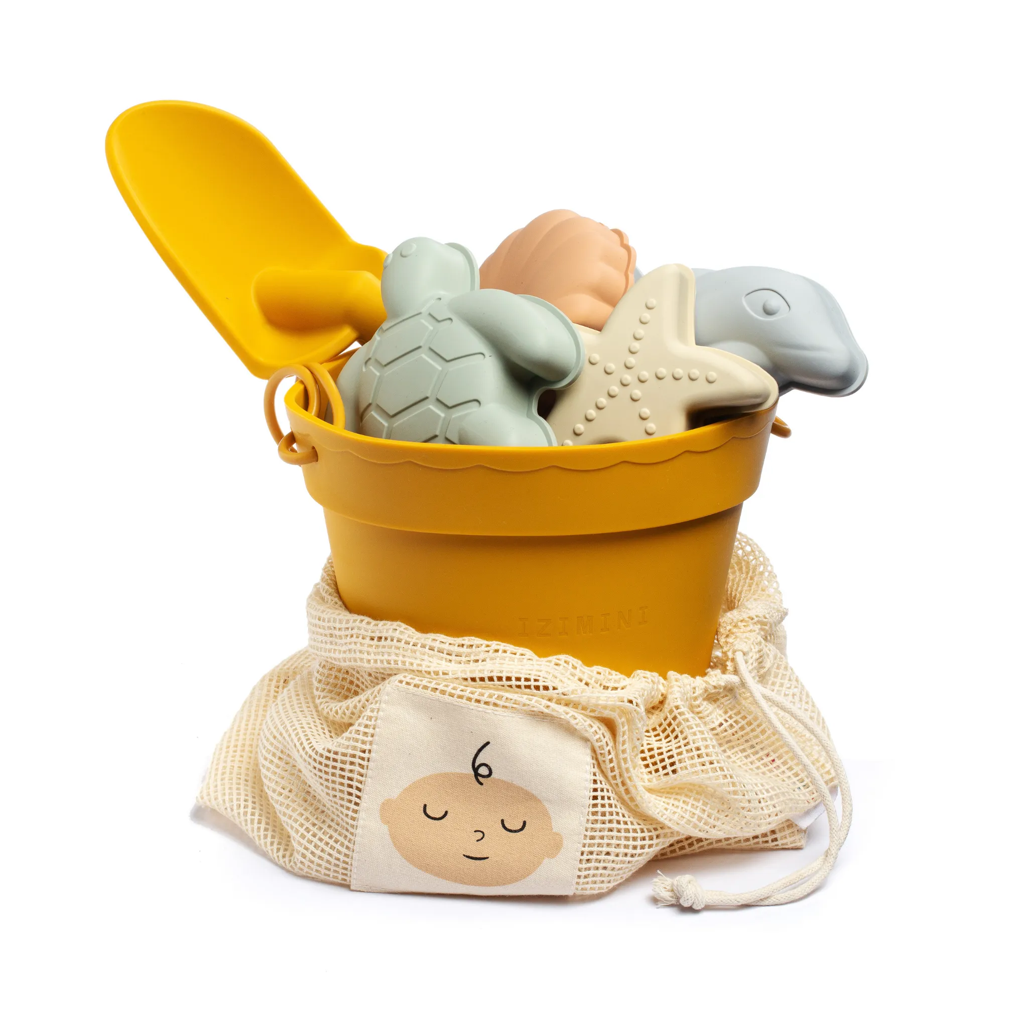 Izimini Beach Toys Set - Mustard