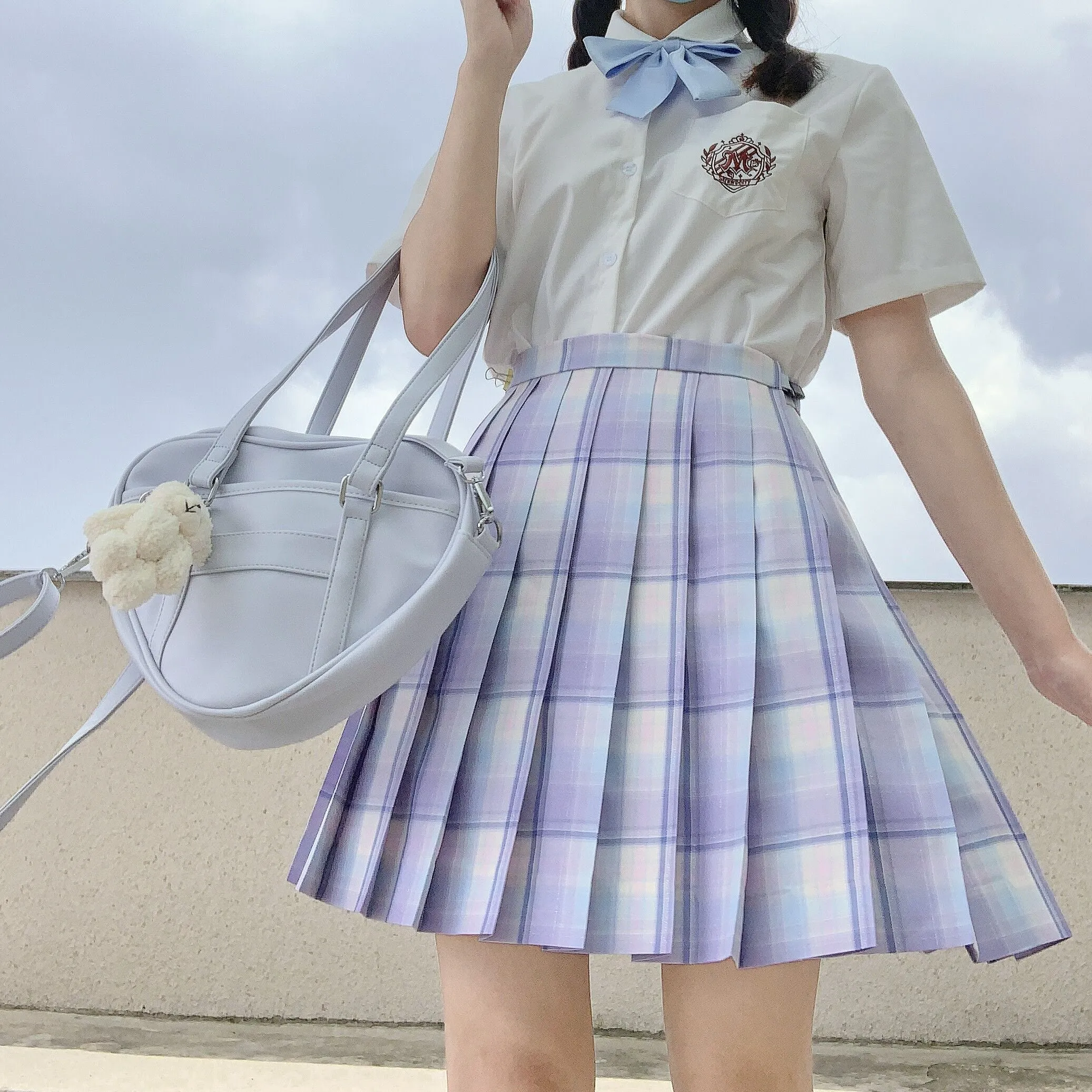 Japanese Student Girl Cute Love Heart Leather Shoulder Retro Sweet Messenger Bag