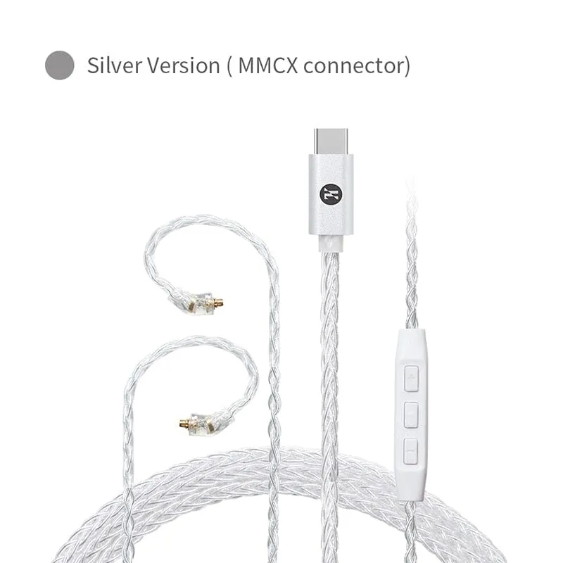 JCALLY TC30 PRO TYPEC Digital Audio CX31993 Silver-Plated Headphone Upgrade Line