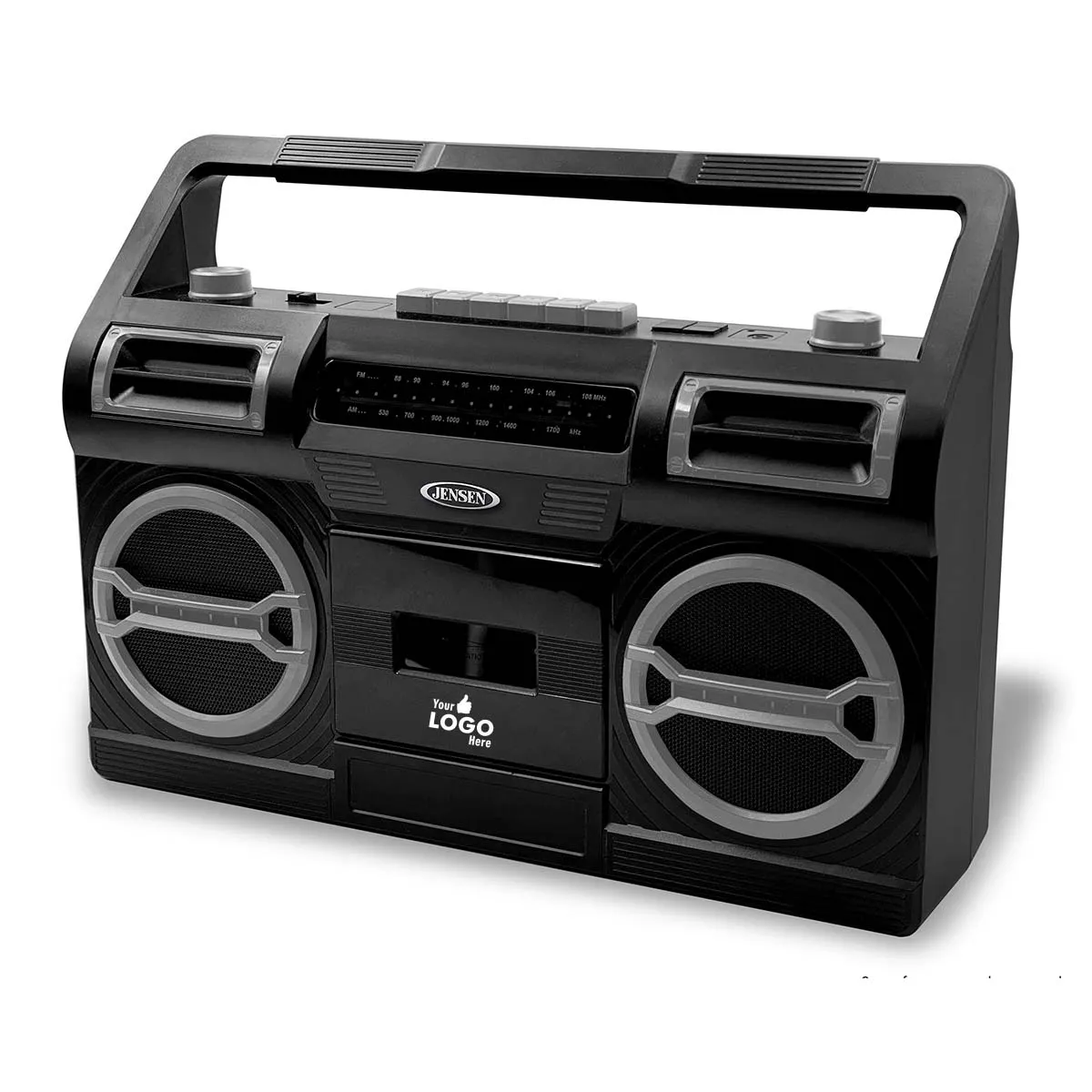 Jensen Audio Portable AM/FM Radio with Cassette Player/Recorder and Built In Speaker