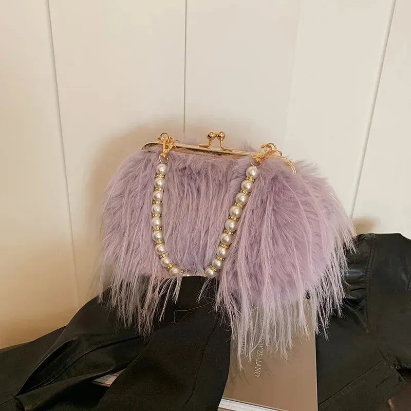 Julianna | Luxurious Feather Purse