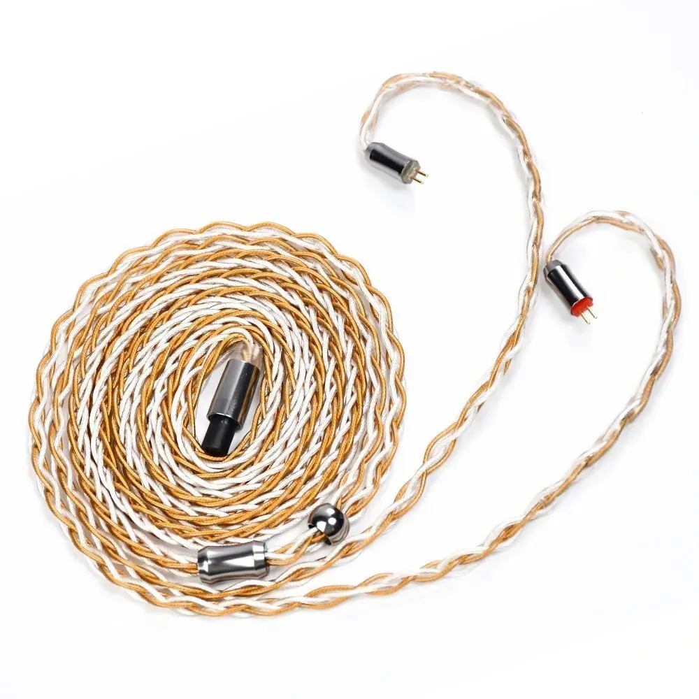 Kinera Gleipnir Pro 6N OCC Gold Plated   Silver Plated Earphone Cable