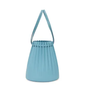 Lamb Pleated Bucket Bag - Marine