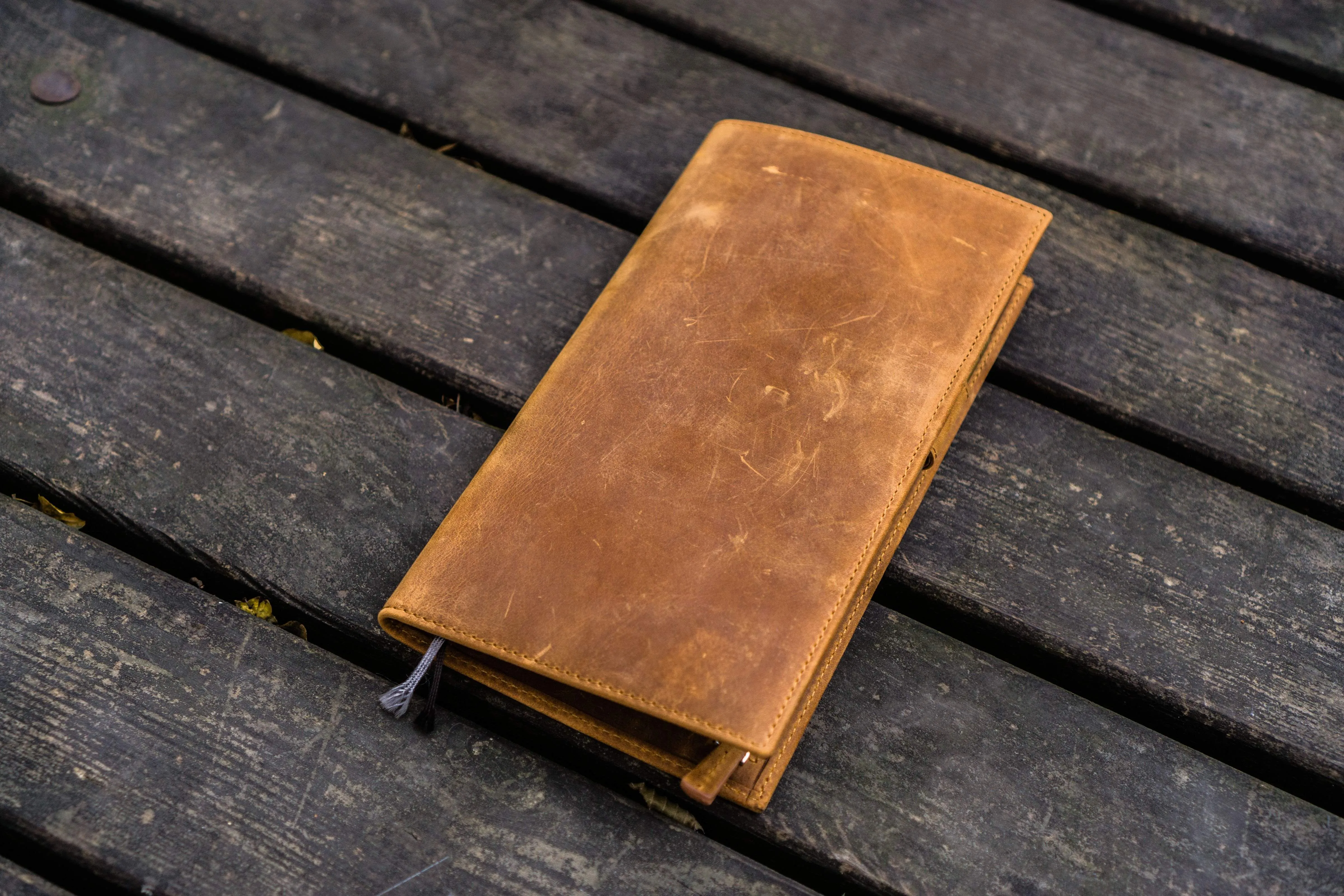 Leather Hobonichi Weeks Mega Cover - Crazy Horse Brown