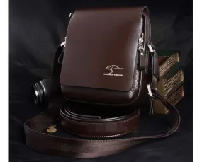 leather men shoulder bag,