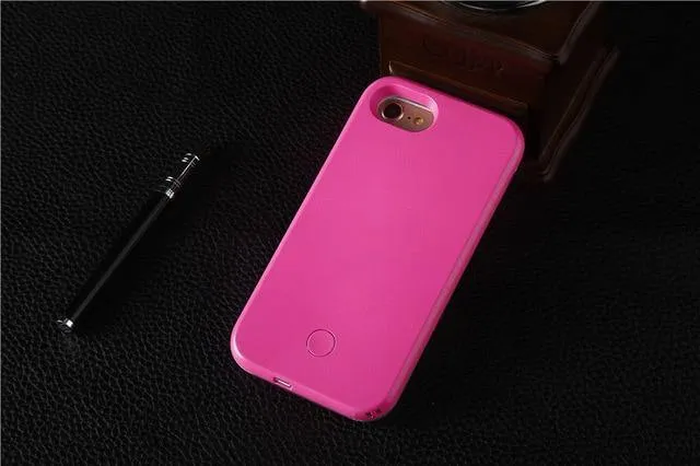 LED Flash Cases For iPhone Selfie Light