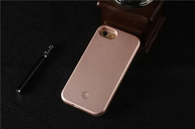 LED Flash Cases For iPhone Selfie Light