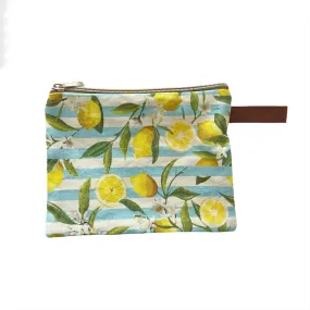 Lemon Print Coin Purse