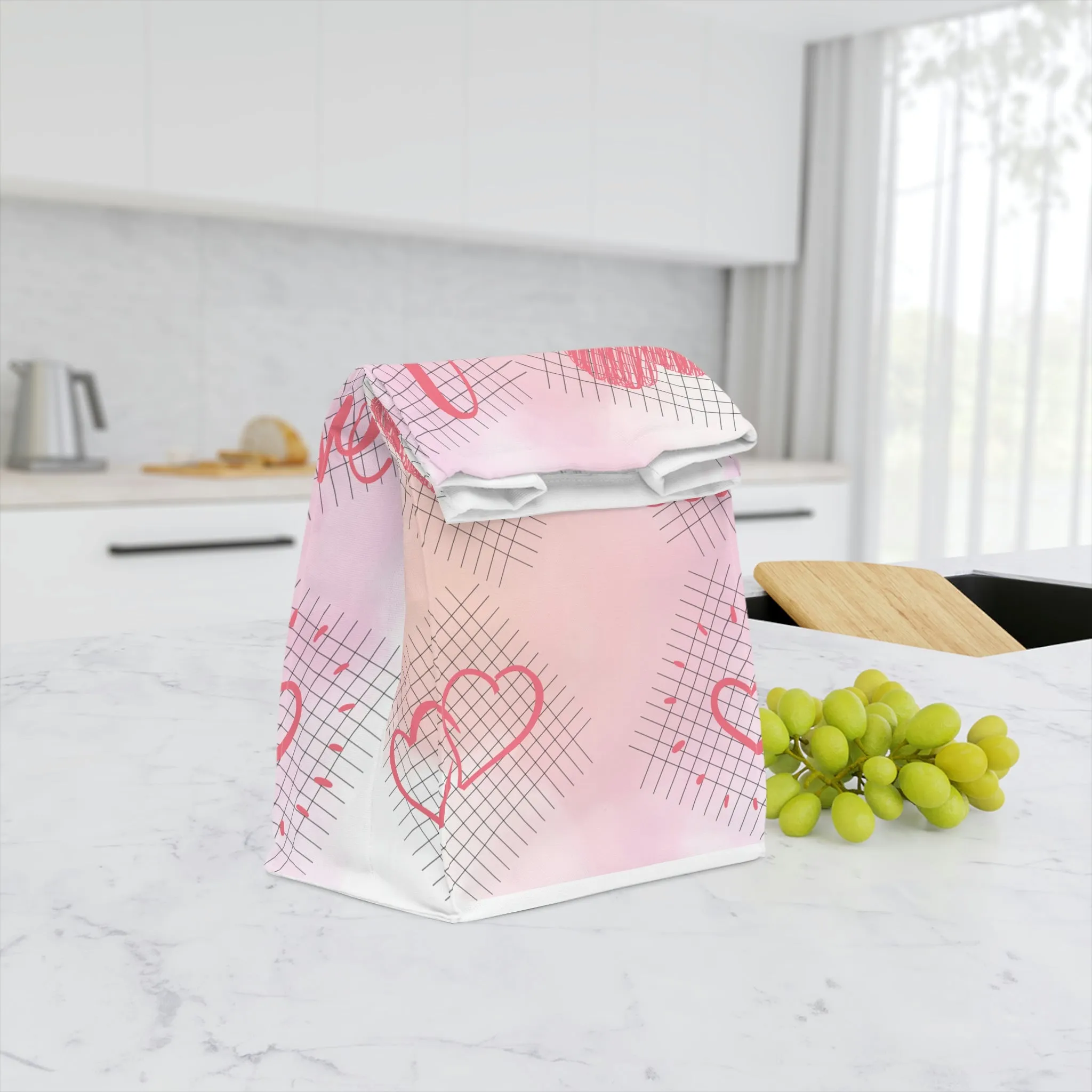 love Polyester Lunch Bag