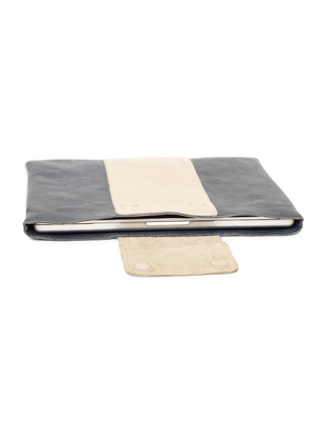 LuxeGuard Beige Leather Laptop Sleeves