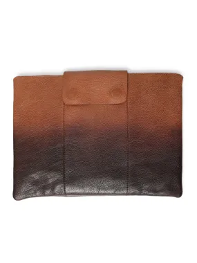 LuxeGuard Cognac with Brown Leather Laptop Sleeves