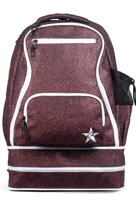 Maroon Rebel Dream Bag Plus With White Zipper