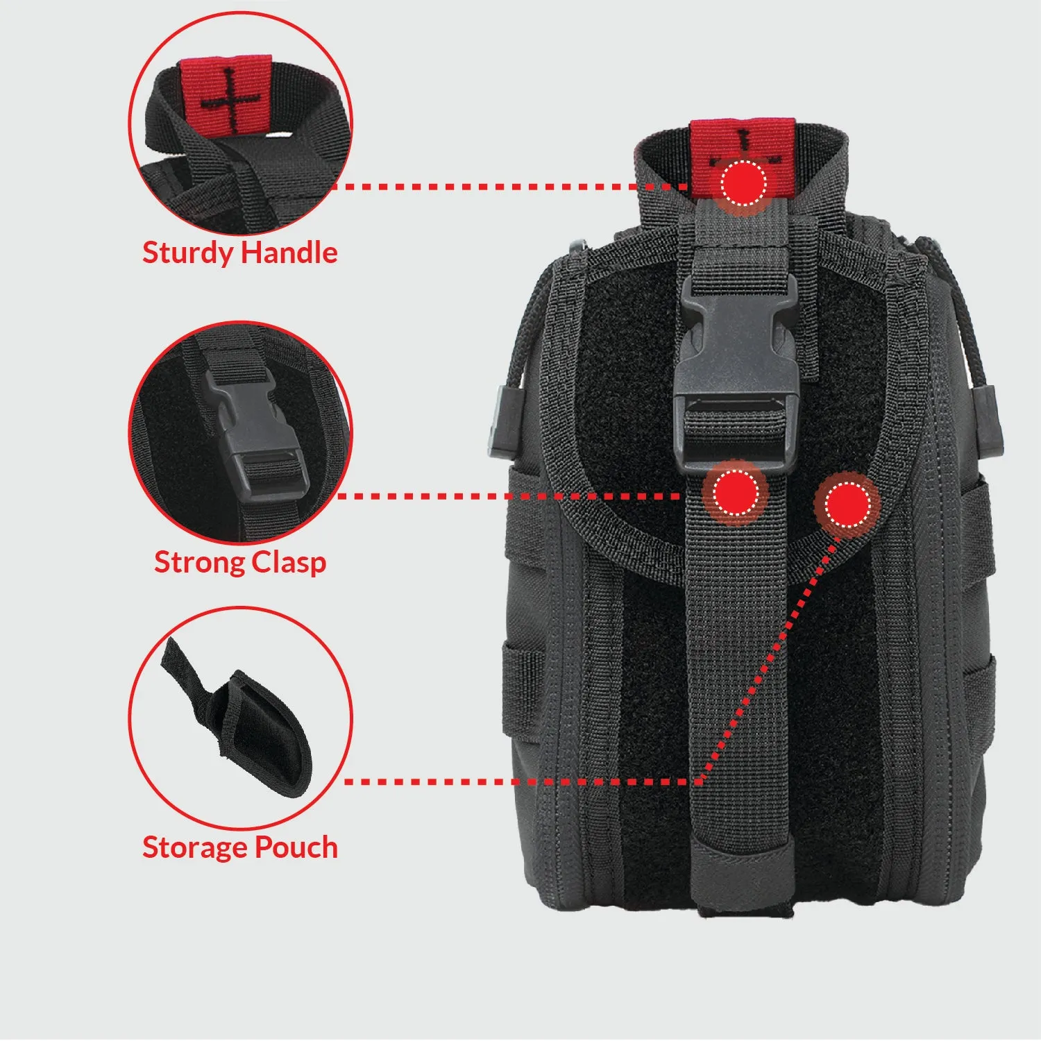 Meditac Tactical Eagle Type MOLLE EMT Medical First Aid IFAK Utility Pouch Rip-Away Pouch (Bag Only)