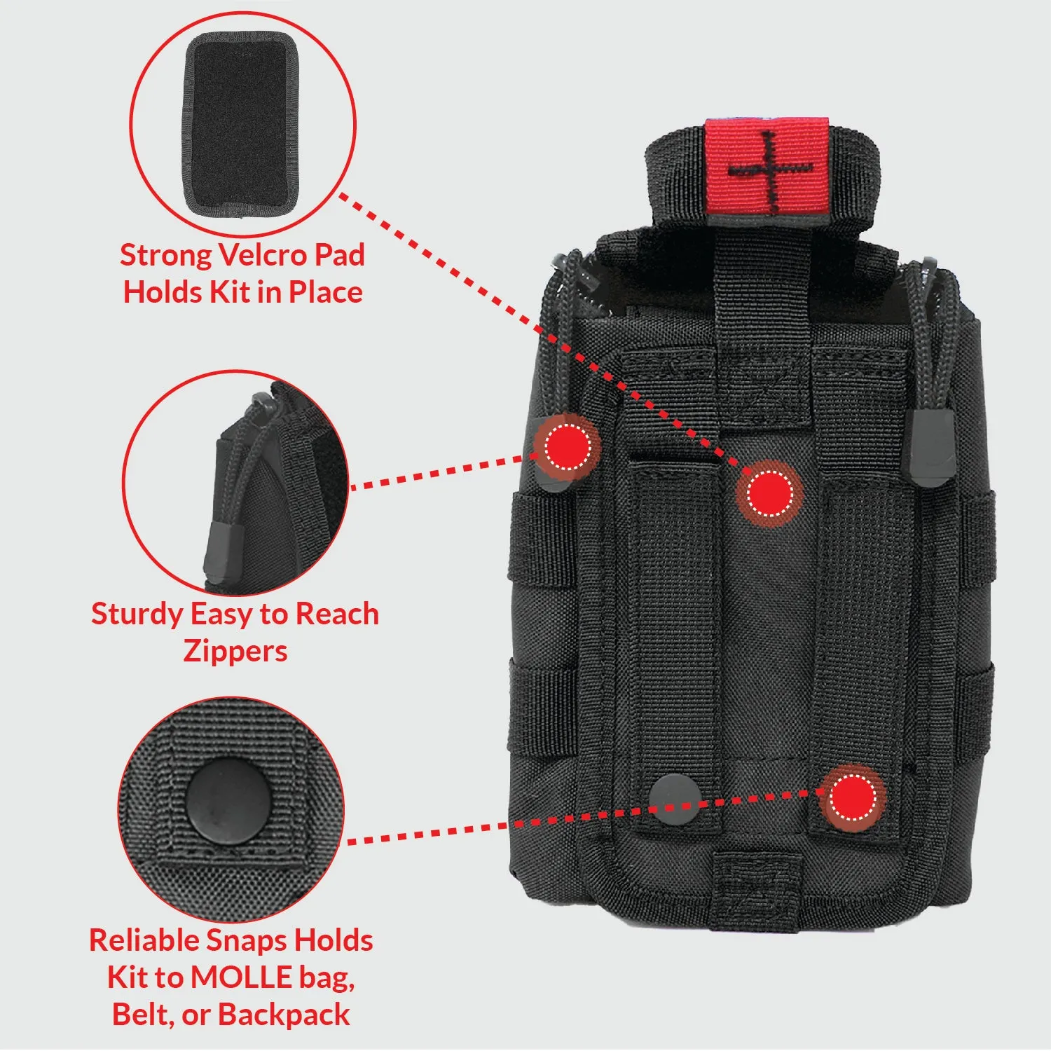 Meditac Tactical Eagle Type MOLLE EMT Medical First Aid IFAK Utility Pouch Rip-Away Pouch (Bag Only)