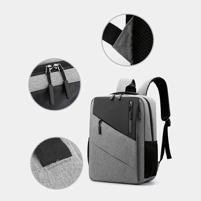 Men Large Capacity With USB Charging Business Travel Outdoor School Bag 14 Inch Laptop Backpack