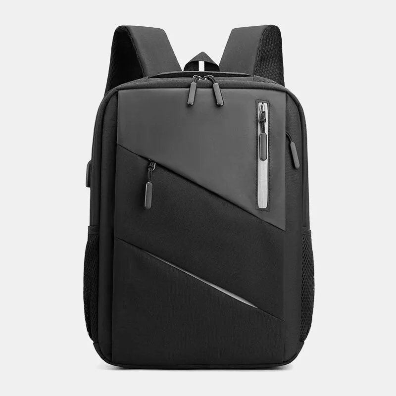 Men Large Capacity With USB Charging Business Travel Outdoor School Bag 14 Inch Laptop Backpack