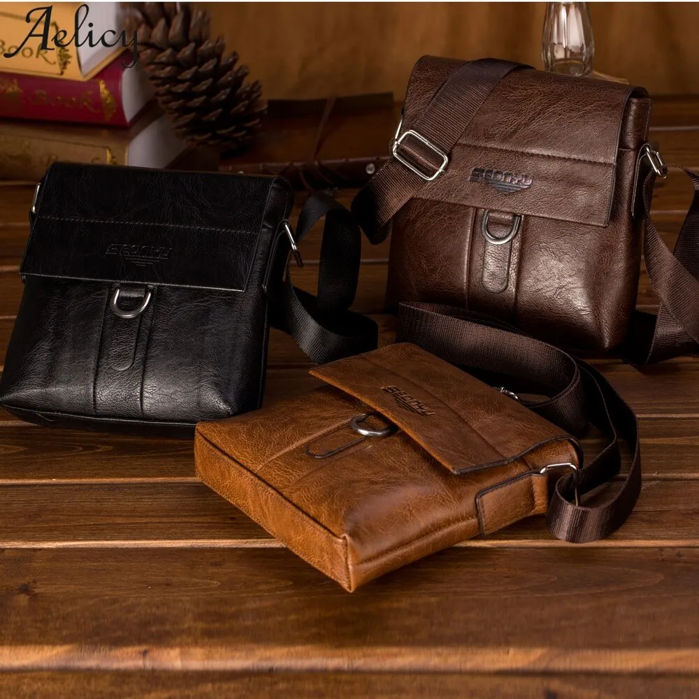 Men Travel Messenger Bags Tote Flap Bag