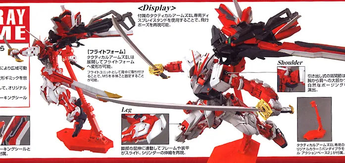 MG 1/100 Gundam Astray Red Frame Lowe Guele's Customize Mobile Suit MBF-PO2KAI