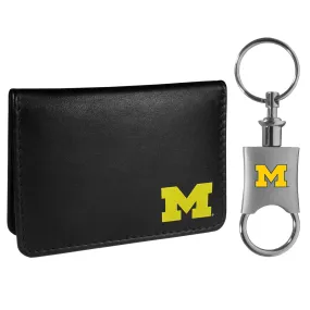 Michigan Wolverines Weekend Bi-fold Wallet & Valet Key Chain