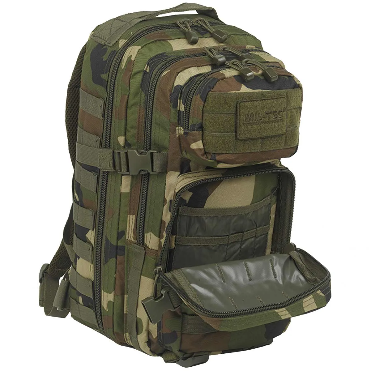 Mil-Tec MOLLE Assault Pack 20L Woodland Camo