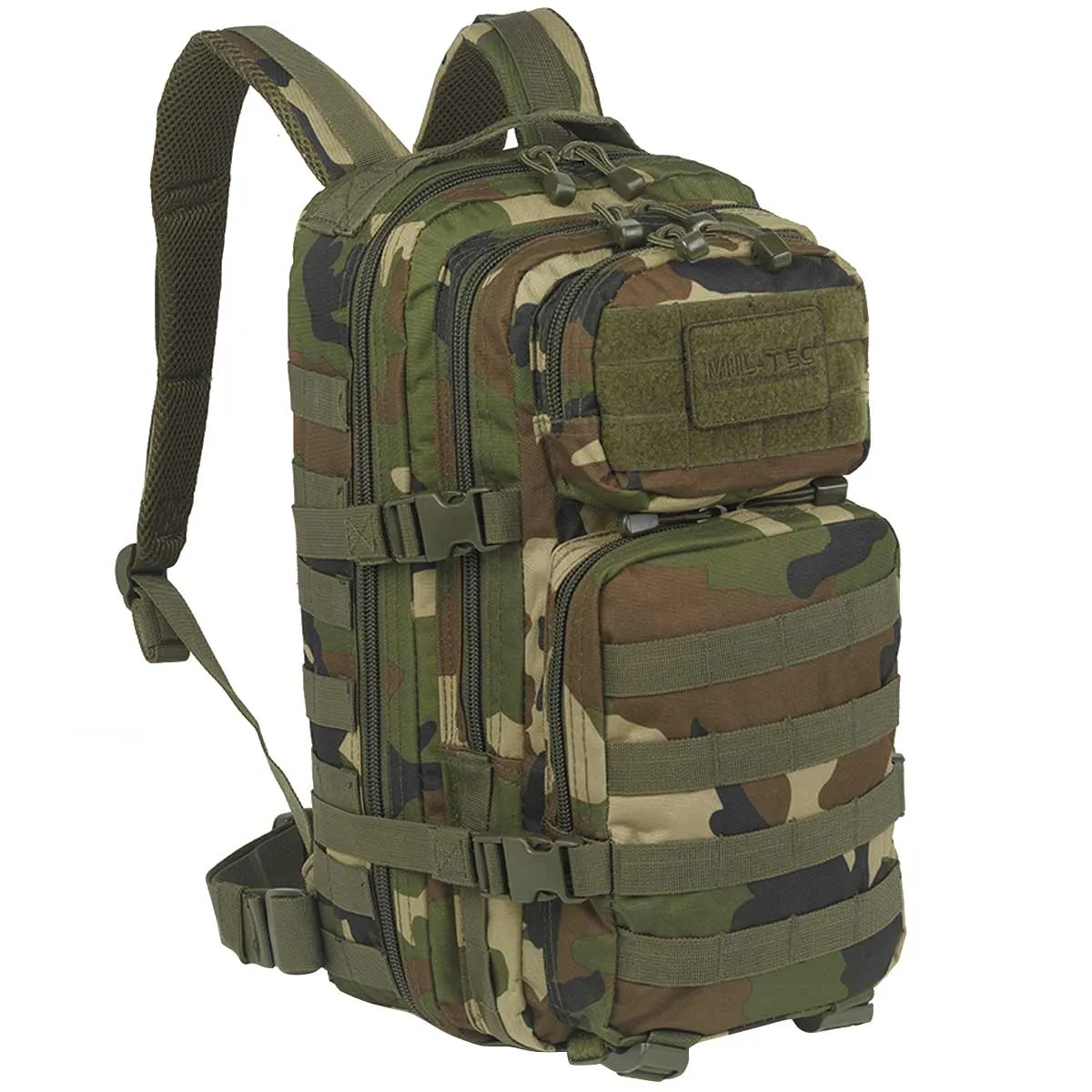 Mil-Tec MOLLE Assault Pack 20L Woodland Camo