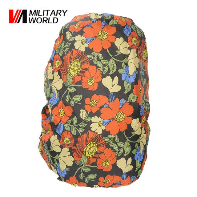 Military World Nylon Rain Bag Waterproof Backpack Bag Dust Rain Cover For Camping Hiking Cycling Luggage Pouch Cover Case Tool