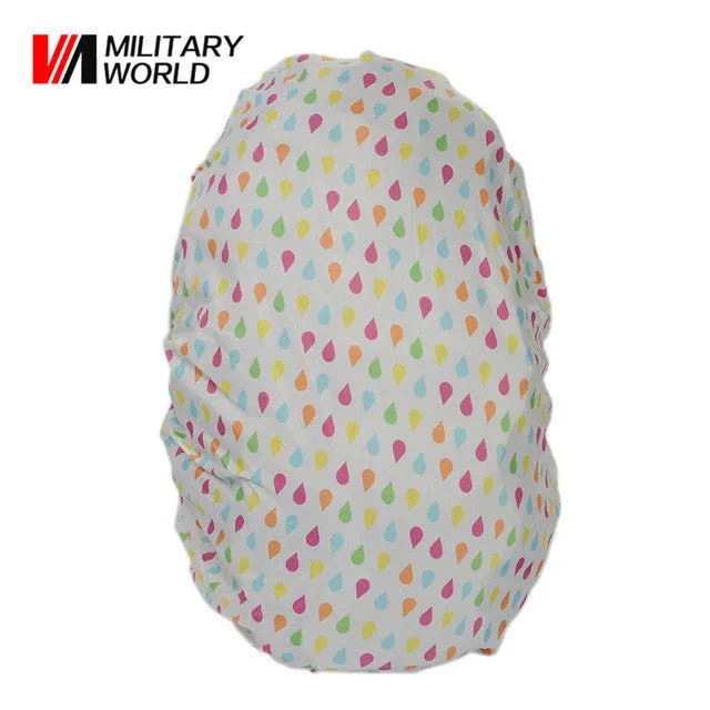 Military World Nylon Rain Bag Waterproof Backpack Bag Dust Rain Cover For Camping Hiking Cycling Luggage Pouch Cover Case Tool