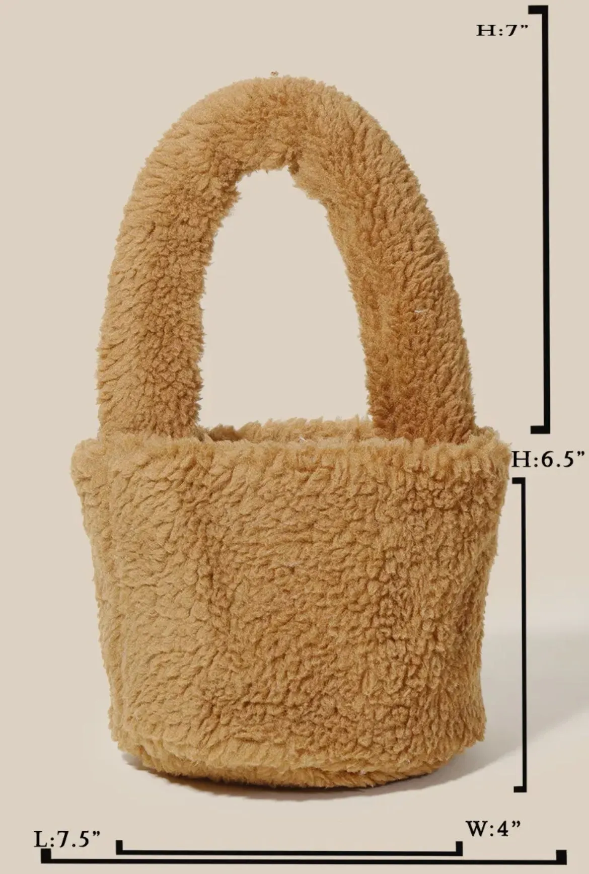 Mini Sherpa Bucket Bag